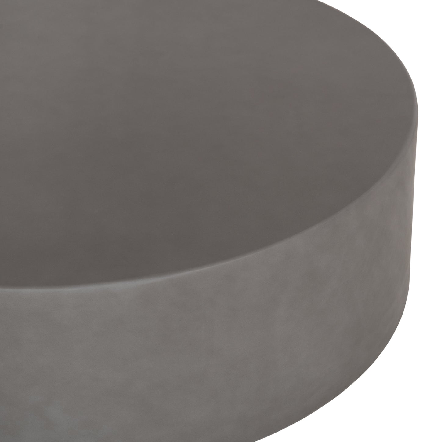 ΤΡΑΠΕΖΙ ΜΕΣΗΣ FIBER CEMENT ΣΤΡΟΓΓΥΛΟ KYOKO ΓΚΡΙ Φ90x30
