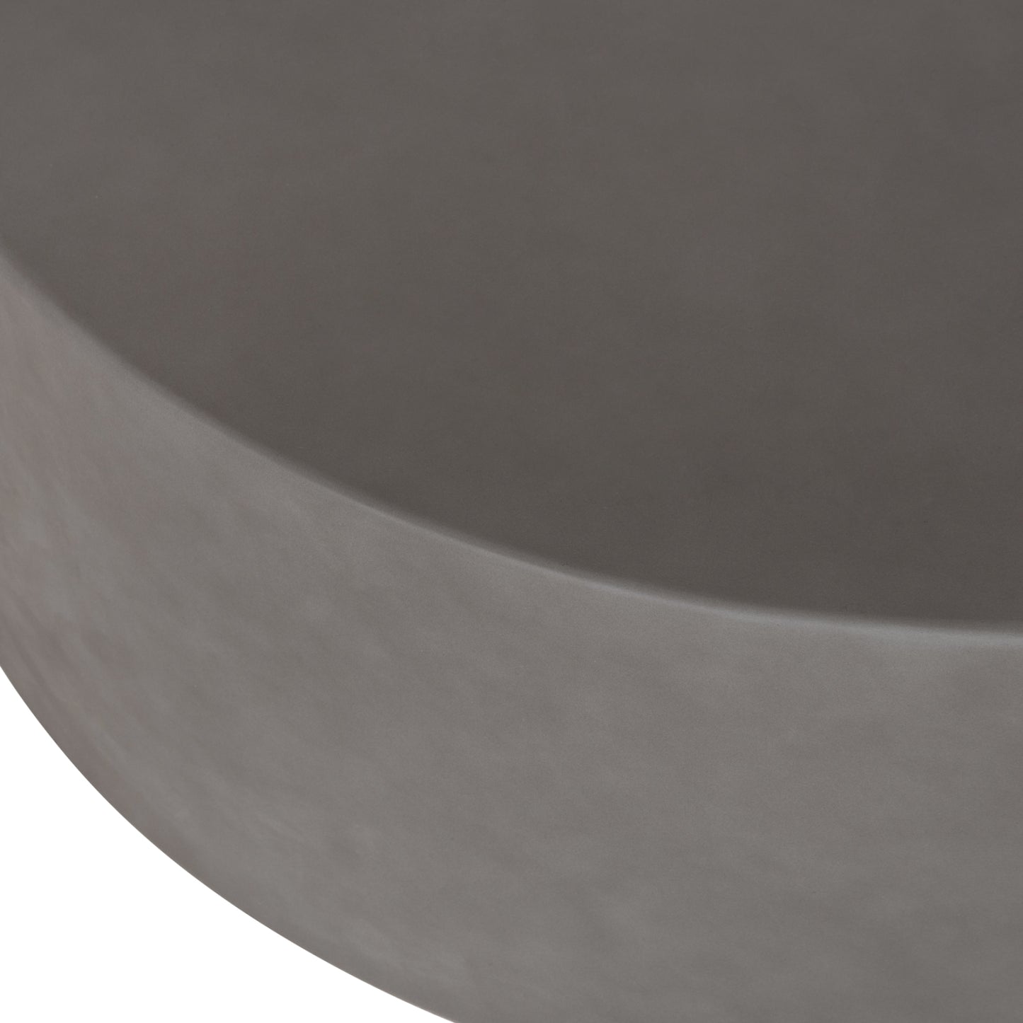 ΤΡΑΠΕΖΙ ΜΕΣΗΣ FIBER CEMENT ΣΤΡΟΓΓΥΛΟ KYOKO ΓΚΡΙ Φ90x30