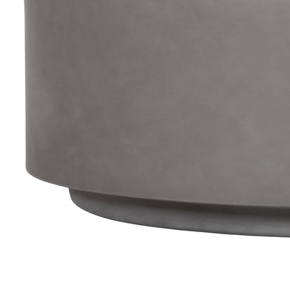 ΤΡΑΠΕΖΙ ΜΕΣΗΣ FIBER CEMENT ΣΤΡΟΓΓΥΛΟ KYOKO ΓΚΡΙ Φ90x30
