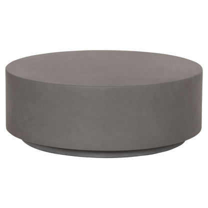 ΤΡΑΠΕΖΙ ΜΕΣΗΣ FIBER CEMENT ΣΤΡΟΓΓΥΛΟ KYOKO ΓΚΡΙ Φ90x30