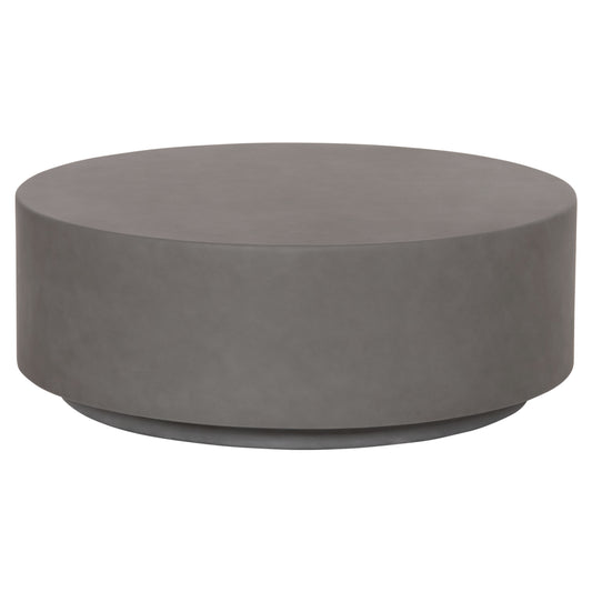 ΤΡΑΠΕΖΙ ΜΕΣΗΣ FIBER CEMENT ΣΤΡΟΓΓΥΛΟ KYOKO ΓΚΡΙ Φ90x30