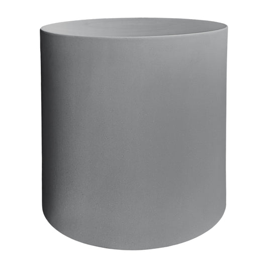 ΤΡΑΠΕΖΙ ΒΟΗΘΗΤΙΚΟ FIBER CEMENT ΣΤΡΟΓΓΥΛΟ KYOKO ΓΚΡΙ Φ40x43