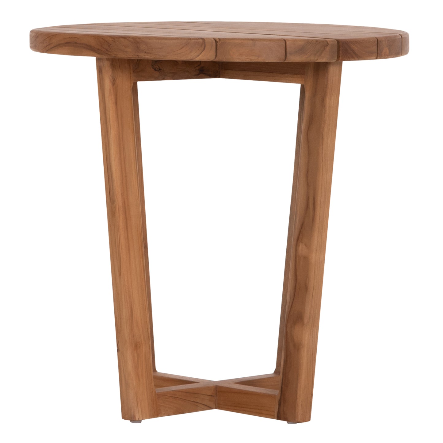 ΤΡΑΠΕΖΙ ΜΕΣΗΣ ΣΤΡΟΓΓΥΛΟ KOLIN ΞΥΛΟ TEAK ΦΥΣΙΚΟ Φ65x65