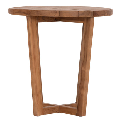 ΤΡΑΠΕΖΙ ΜΕΣΗΣ ΣΤΡΟΓΓΥΛΟ KOLIN ΞΥΛΟ TEAK ΦΥΣΙΚΟ Φ65x65
