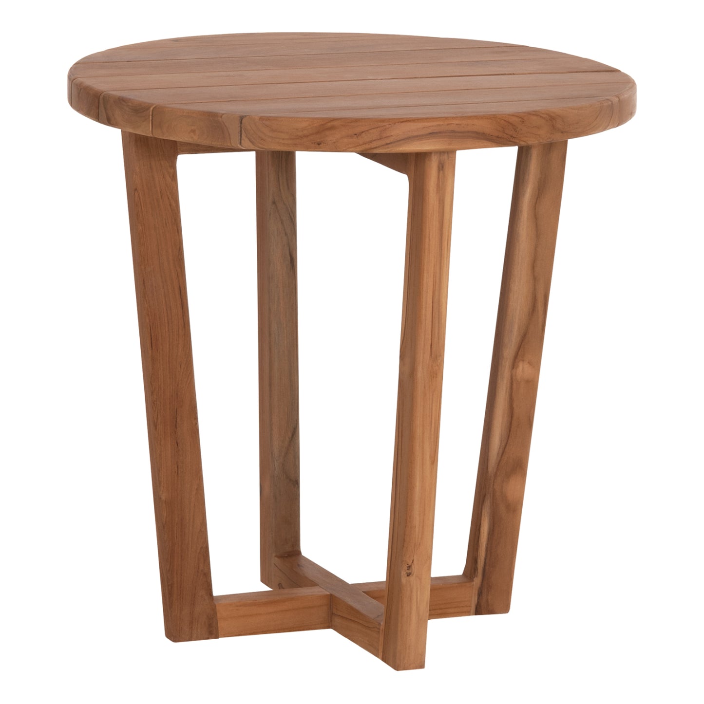 ΤΡΑΠΕΖΙ ΜΕΣΗΣ ΣΤΡΟΓΓΥΛΟ KOLIN ΞΥΛΟ TEAK ΦΥΣΙΚΟ Φ65x65