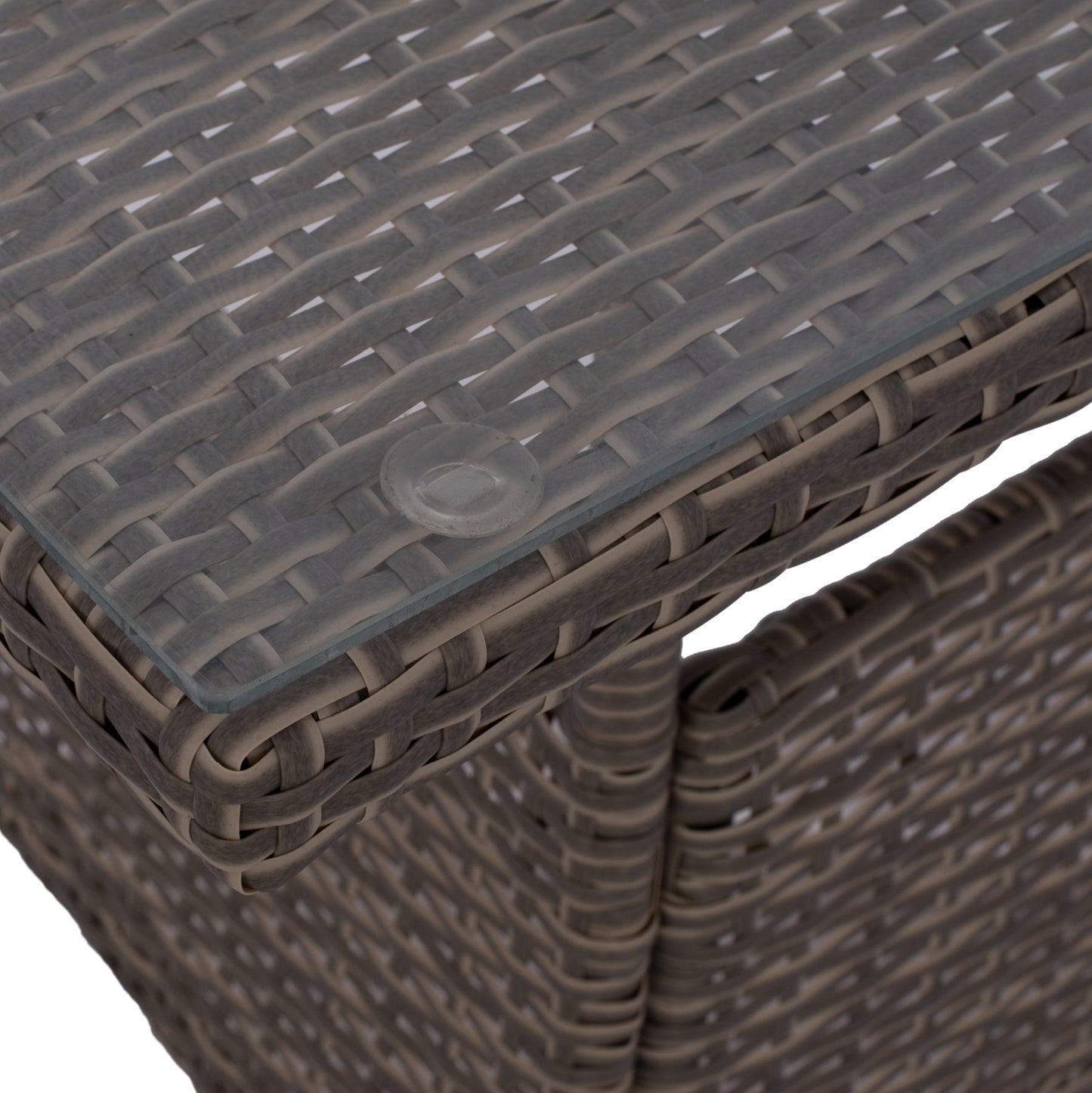 ΤΡΑΠΕΖΙ ΜΕΤΑΛΛΙΚΟ MILITARY RATTAN ΓΚΡΙ 120x70x75