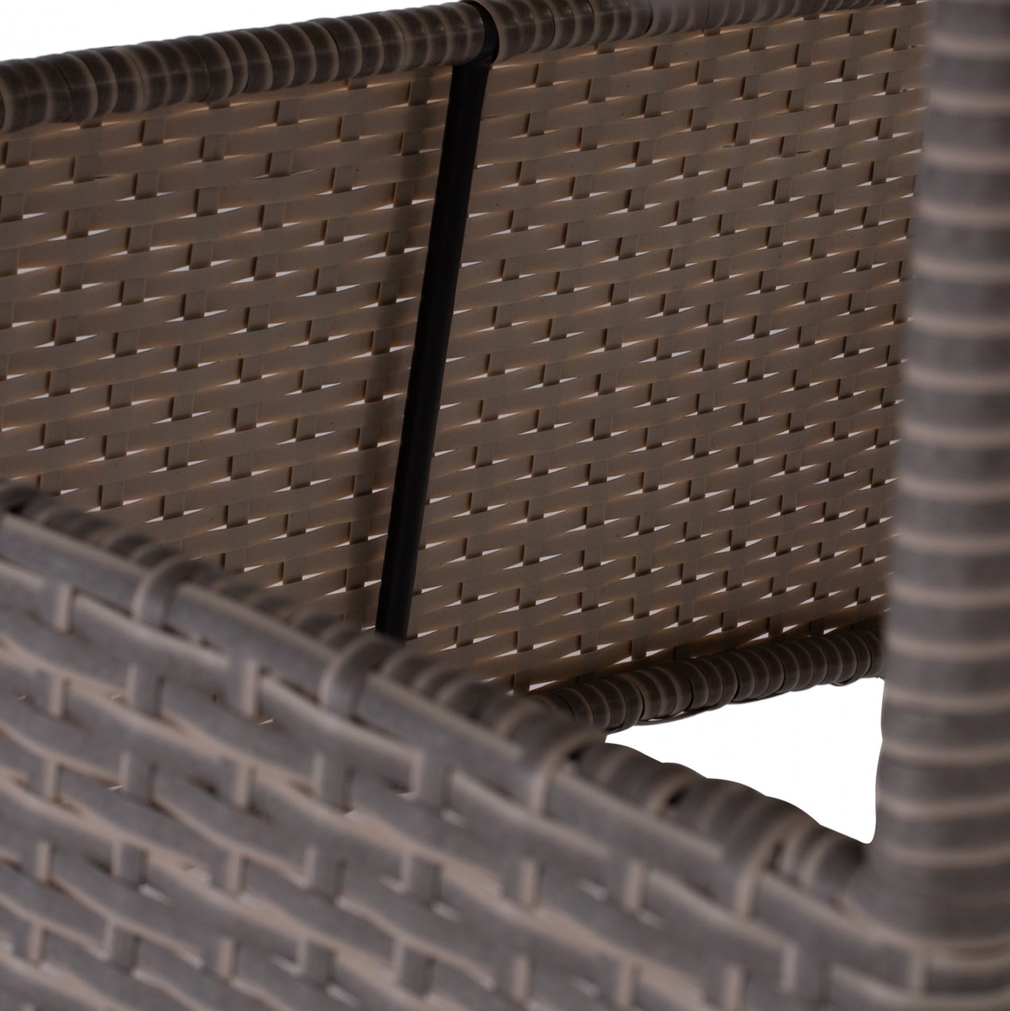 ΤΡΑΠΕΖΙ ΜΕΤΑΛΛΙΚΟ MILITARY RATTAN ΓΚΡΙ 120x70x75