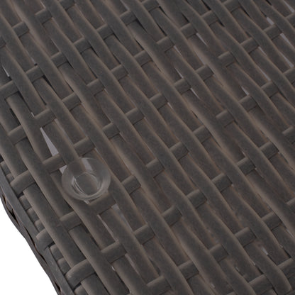 ΤΡΑΠΕΖΙ ΜΕΤΑΛΛΙΚΟ MINSK RATTAN ΓΚΡΙ 150x90x75
