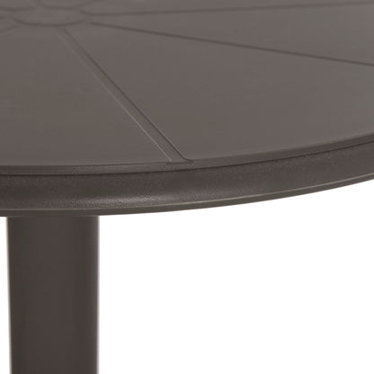 ΤΡΑΠΕΖΙ ΜΠΑΡ ΣΤΡΟΓΓΥΛΟ TERRIN ΠΟΛΥΠΡΟΠΥΛΕΝΙΟ DARK OLIVE GREEN Φ60x106