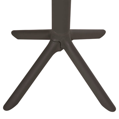 ΤΡΑΠΕΖΙ ΜΠΑΡ ΣΤΡΟΓΓΥΛΟ TERRIN ΠΟΛΥΠΡΟΠΥΛΕΝΙΟ DARK OLIVE GREEN Φ60x106