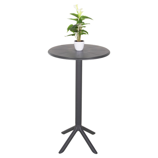 ROUND BAR TABLE TERRIN POLYPROPYLENE GREY F60x106