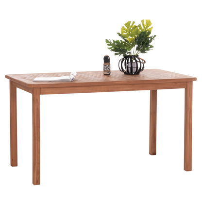 ΤΡΑΠΕΖΙ ΟΡΘΟΓΩΝΙΟ PRESSCOT ΞΥΛΟ TEAK ΦΥΣΙΚΟ 140x80x76