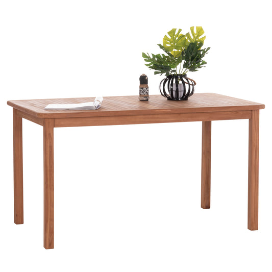 ΤΡΑΠΕΖΙ ΟΡΘΟΓΩΝΙΟ PRESSCOT ΞΥΛΟ TEAK ΦΥΣΙΚΟ 140x80x76