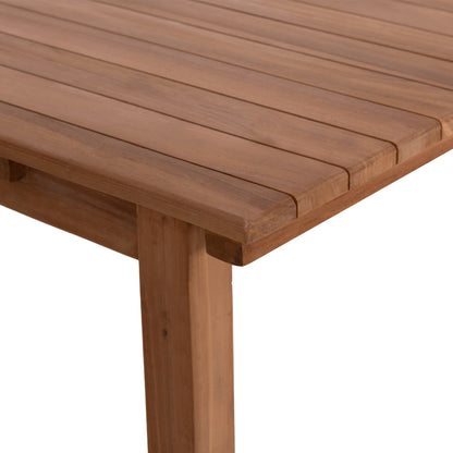 ΤΡΑΠΕΖΙ ΟΡΘΟΓΩΝΙΟ FINTO ΞΥΛΟ TEAK ΦΥΣΙΚΟ 200x100x75