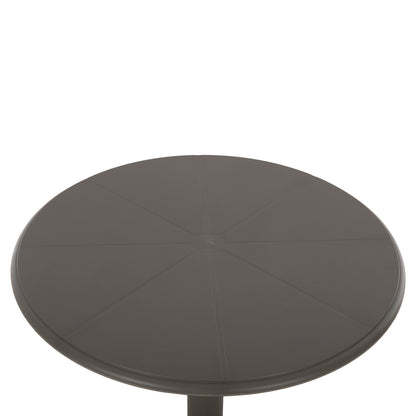 ΤΡΑΠΕΖΙ ΠΟΛΥΠΡΟΠΥΛΕΝΙΟΥ ΣΤΡΟΓΓΥΛΟ TERRIN OLIVE GREEN Φ60x75