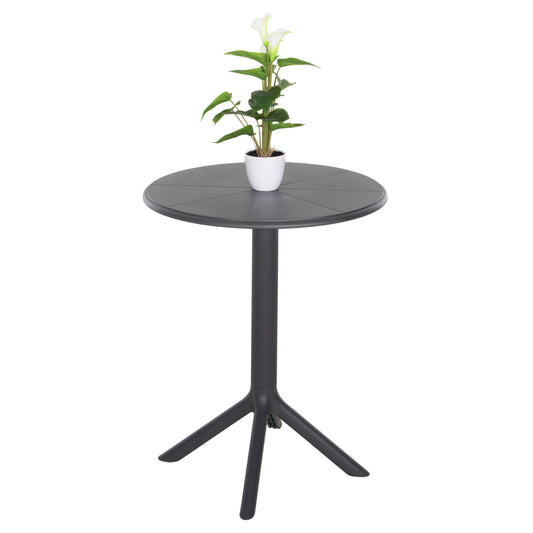 POLYPROPYLENE ROUND TABLE TERRIN GREY Φ61x77