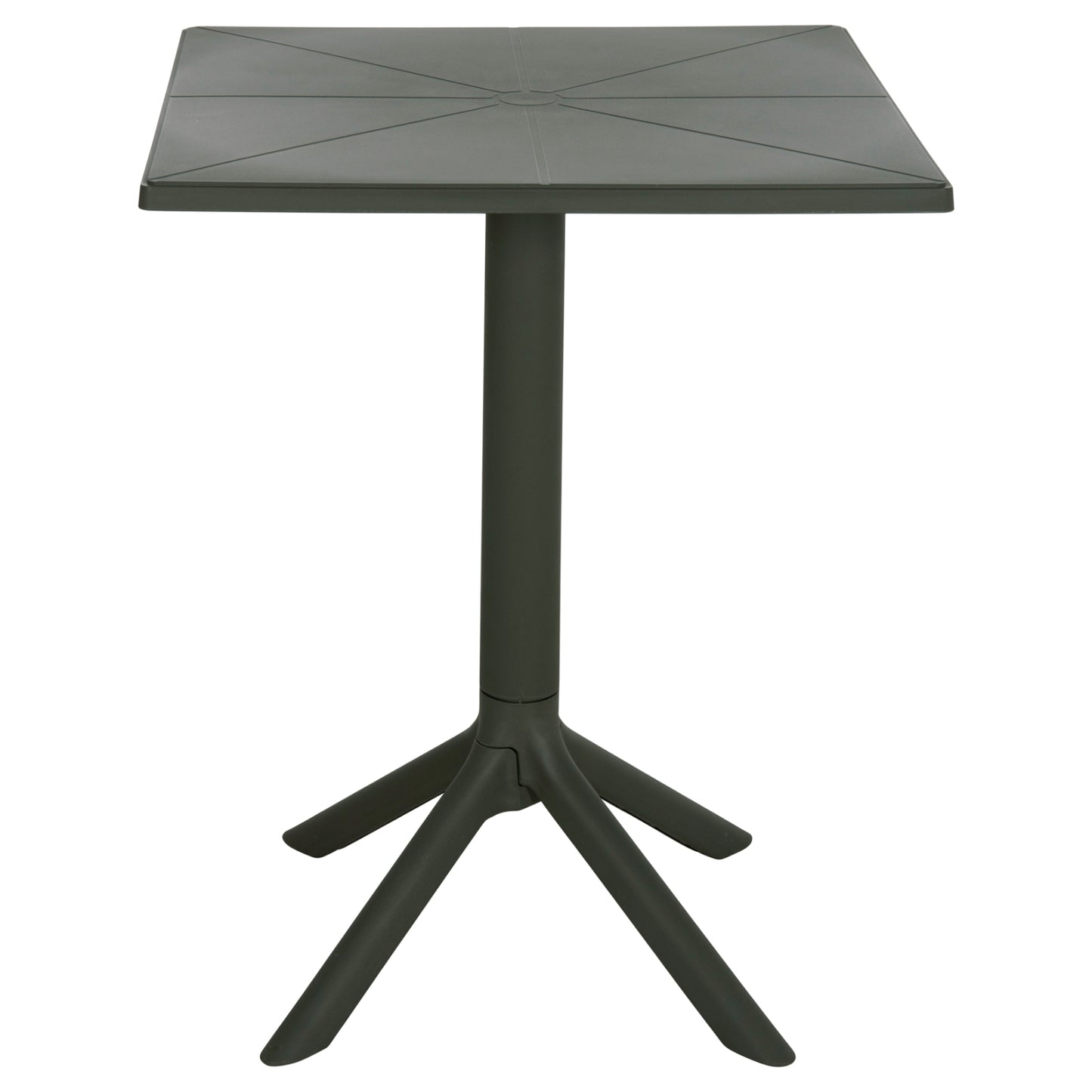 ΤΡΑΠΕΖΙ ΠΟΛΥΠΡΟΠΥΛΕΝΙΟΥ ΤΕΤΡΑΓΩΝΟ TERRIN DARK OLIVE 60x60x75