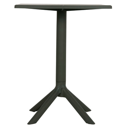 ΤΡΑΠΕΖΙ ΠΟΛΥΠΡΟΠΥΛΕΝΙΟΥ ΤΕΤΡΑΓΩΝΟ TERRIN DARK OLIVE 60x60x75