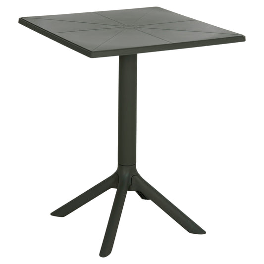 POLYPROPYLENE SQUARE TABLE TERRIN DARK OLIVE 60x60x75