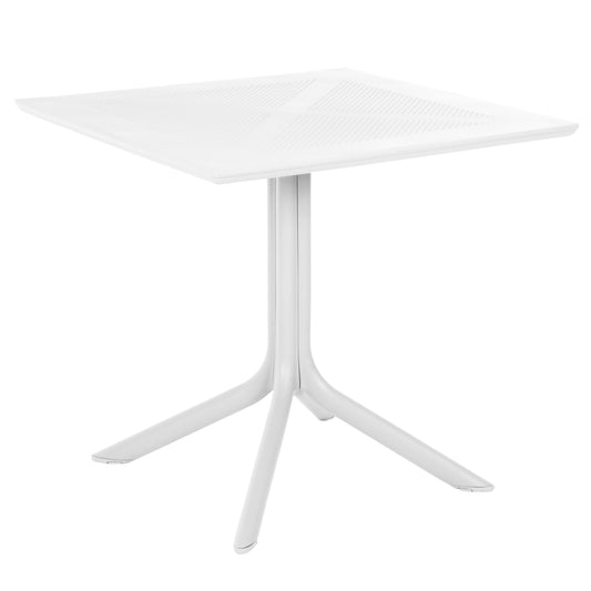 POLYPROPYLENE SQUARE TABLE LUNAR WHITE 80x80x74