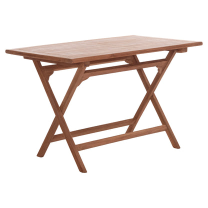 ΤΡΑΠΕΖΙ ΠΤΥΣΣΟΜΕΝΟ ΟΡΘΟΓΩΝΙΟ ERIS ΞΥΛΟ TEAK ΦΥΣΙΚΟ 120x70x76