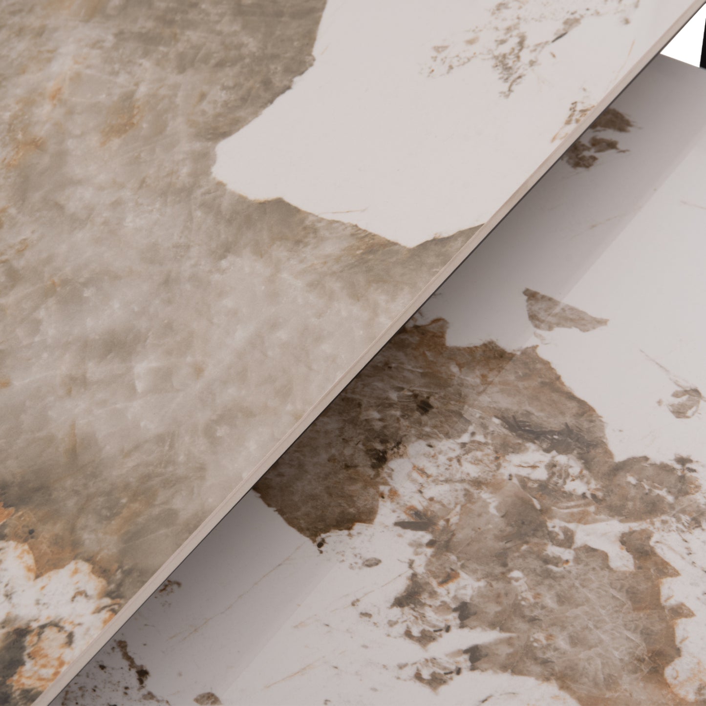 ΤΡΑΠΕΖΙ ΣΑΛΟΝΙΟΥ 2 ΤΜΧ TERREN ΜΕΤΑΛΛΟ SINTERED STONE PANDORA 120x70x45