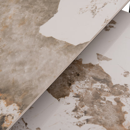 ΤΡΑΠΕΖΙ ΣΑΛΟΝΙΟΥ 2 ΤΜΧ TERREN ΜΕΤΑΛΛΟ SINTERED STONE PANDORA 120x70x45
