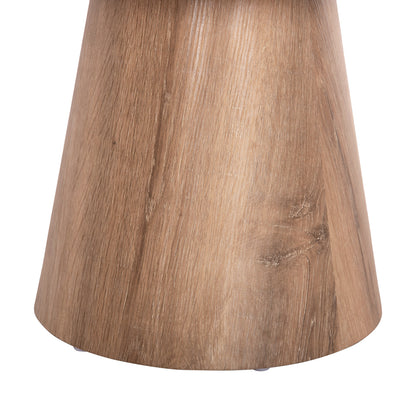 ΤΡΑΠΕΖΙ ΣΑΛΟΝΙΟΥ KARAN HM18028 MDF ΣΕ ΦΥΣΙΚΟ ΧΡΩΜΑ ΞΥΛΟΥ Φ80x45,5Υεκ.