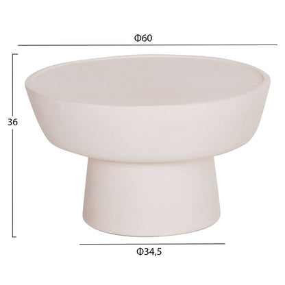 ΤΡΑΠΕΖΙ ΣΑΛΟΝΙΟΥ PIRSON FIBER CEMENT ΣΕ ΛΕΥΚΟ Φ60x36