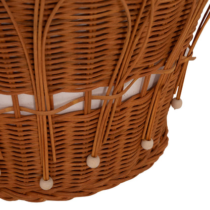 ΤΡΑΠΕΖΙ ΣΑΛΟΝΙΟΥ PERRAL FIBER CEMENT ΛΕΥΚΟ ΦΥΣΙΚΟ RATTAN Φ55x45
