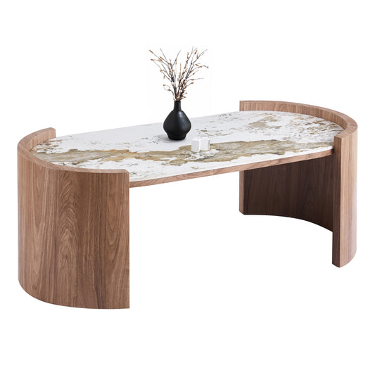 ΤΡΑΠΕΖΙ ΣΑΛΟΝΙΟΥ MARBLEX ΚΕΡΑΜΙΚΟ TOP PANDORA MDF ΠΟΔΙΑ 120x60x43