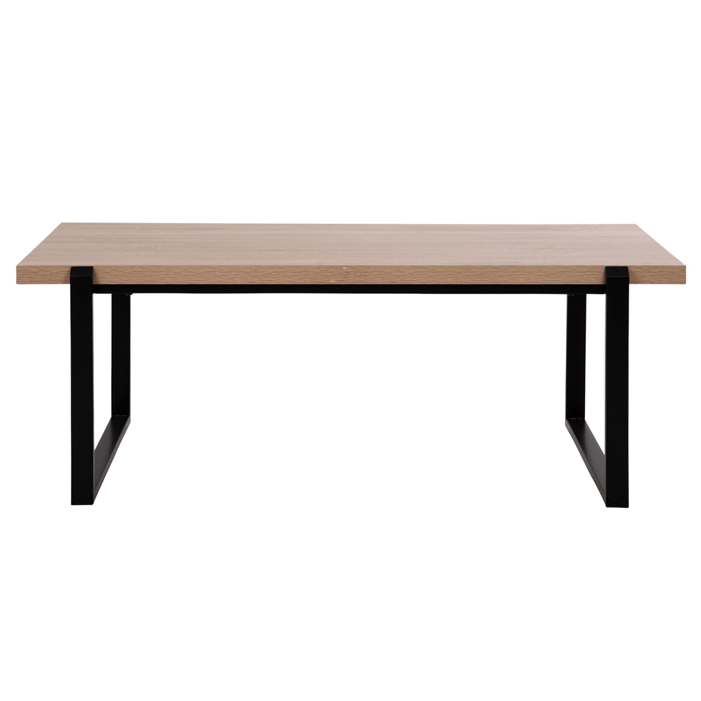 ΤΡΑΠΕΖΙ ΣΑΛΟΝΙΟΥ SHABEN MDF SONOMA ΜΑΥΡΗ ΜΕΤΑΛΛΙΚΗ ΒΑΣΗ 120x60x46