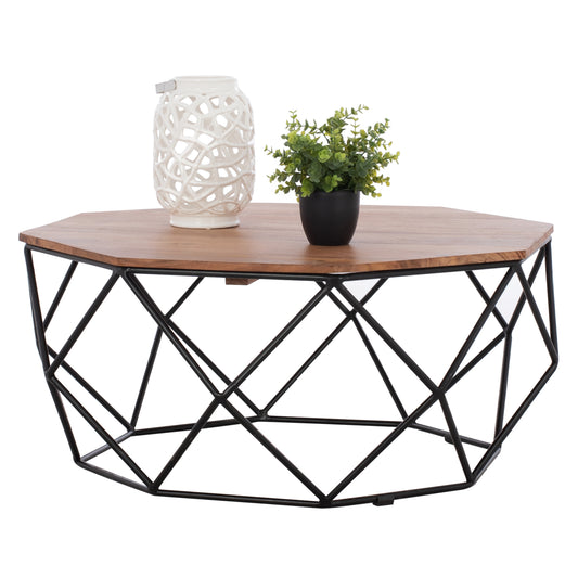 ΤΡΑΠΕΖΙ ΣΑΛΟΝΙΟΥ DRAKE ΜΕ ΞΥΛΟ ΑΚΑΚΙΑΣ Φ82x40