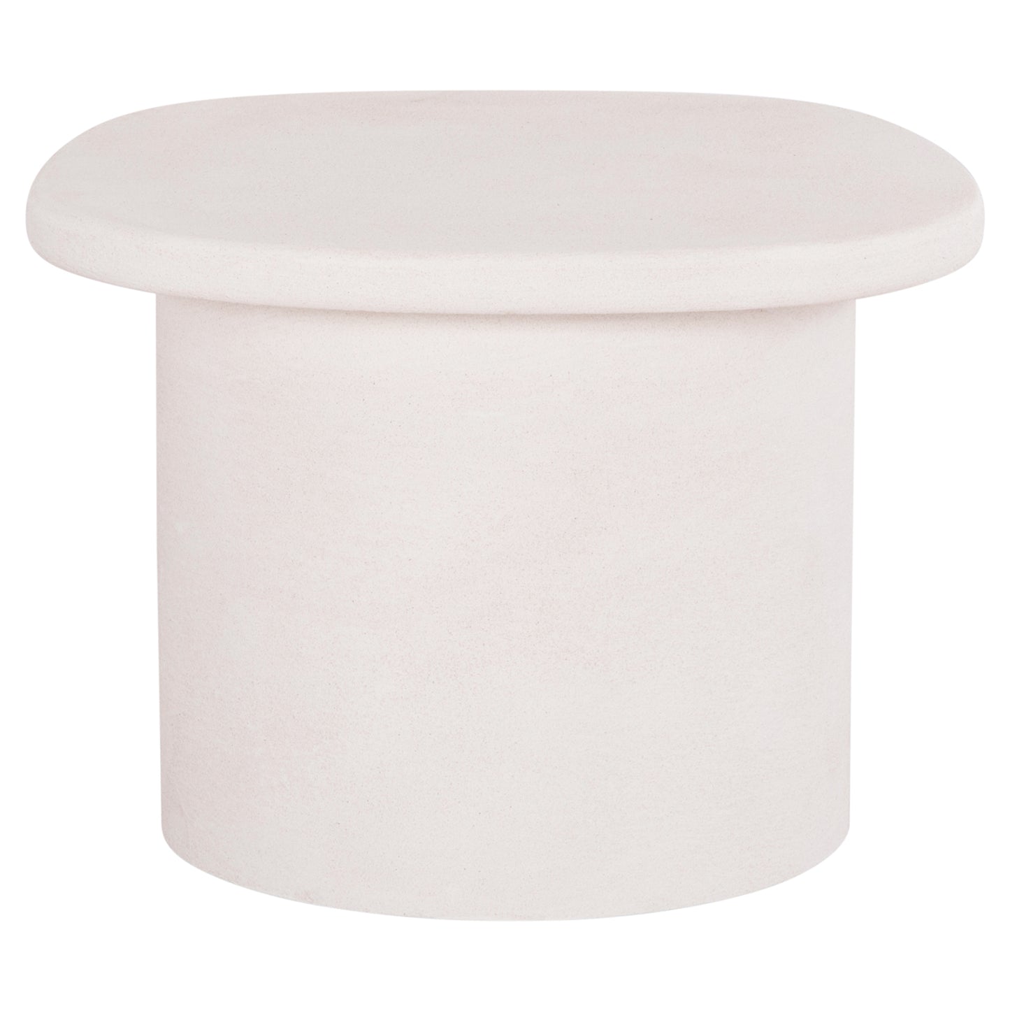 ΤΡΑΠΕΖΙ ΣΑΛΟΝΙΟΥ ΟΒΑΛ ΣΕΙΡΑ SANTORINI HM18054 MDF ΣΕ ΥΠΟΛΕΥΚΟ ΧΡΩΜΑ 54x54,5x40Υεκ