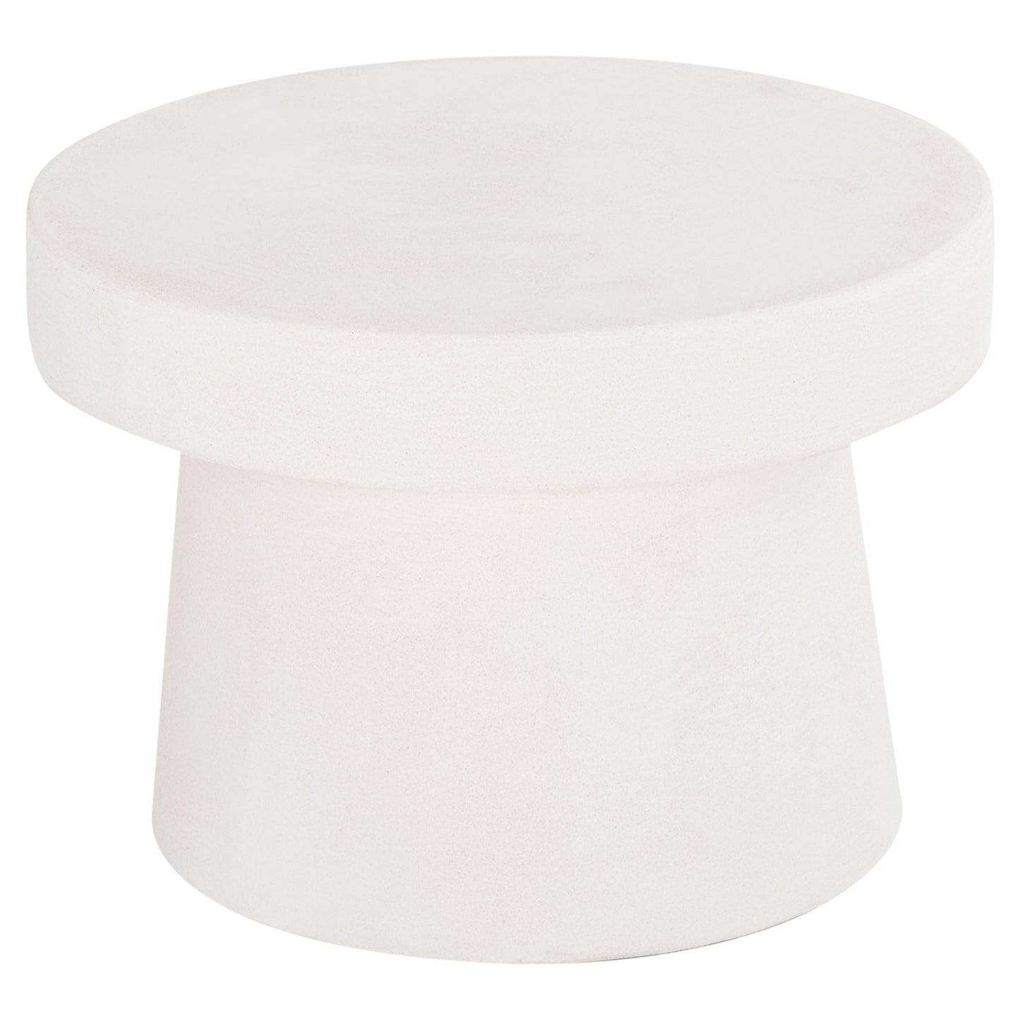 ΤΡΑΠΕΖΙ ΣΑΛΟΝΙΟΥ ΣΤΡΟΓΓΥΛΟ ΣΕΙΡΑ SANTORINI HM18051 MDF ΣΕ ΥΠΟΛΕΥΚΟ ΧΡΩΜΑ Φ60x42,5Υεκ.