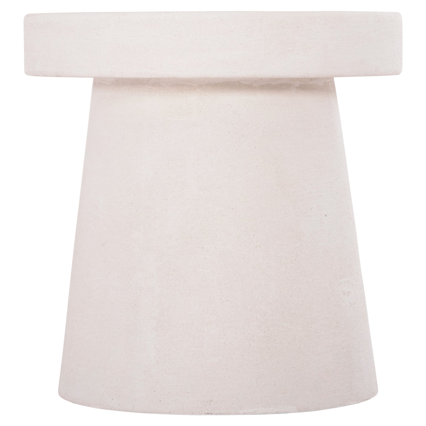 ΤΡΑΠΕΖΙ ΣΑΛΟΝΙΟΥ ΣΤΡΟΓΓΥΛΟ ΣΕΙΡΑ SANTORINI HM18052 MDF ΣΕ ΥΠΟΛΕΥΚΟ ΧΡΩΜΑ Φ48x49Υεκ.