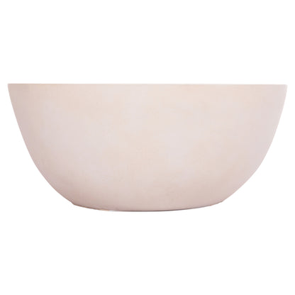 ΤΡΑΠΕΖΙ ΣΑΛΟΝΙΟΥ ΣΤΡΟΓΓΥΛΟ ALLAN FIBER CEMENT ΣΕ ΛΕΥΚΟ Φ92x49