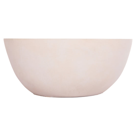 ΤΡΑΠΕΖΙ ΣΑΛΟΝΙΟΥ ΣΤΡΟΓΓΥΛΟ ALLAN FIBER CEMENT ΣΕ ΛΕΥΚΟ Φ92x49