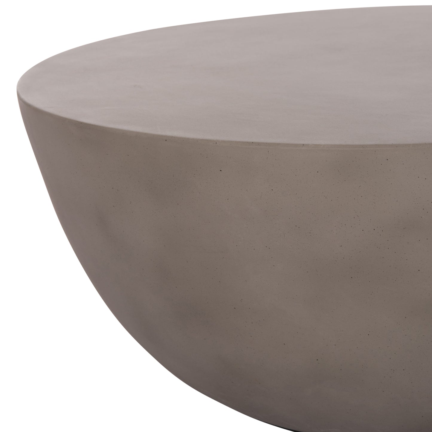 ΤΡΑΠΕΖΙ ΣΑΛΟΝΙΟΥ ΣΤΡΟΓΓΥΛΟ ALLAN FIBER CEMENT ΣΕ ΓΚΡΙ Φ92x49