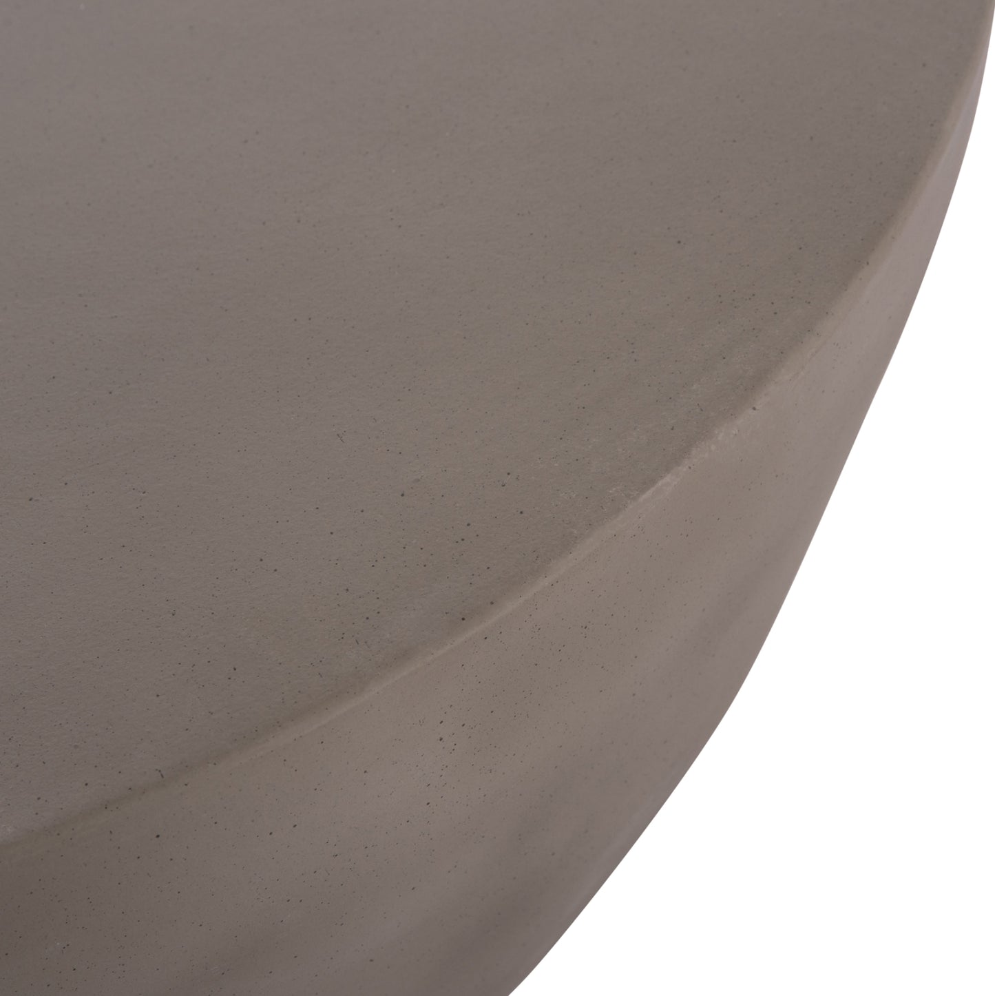 ΤΡΑΠΕΖΙ ΣΑΛΟΝΙΟΥ ΣΤΡΟΓΓΥΛΟ ALLAN FIBER CEMENT ΣΕ ΓΚΡΙ Φ92x49