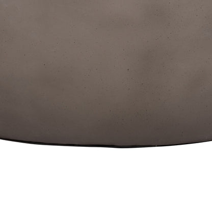 ΤΡΑΠΕΖΙ ΣΑΛΟΝΙΟΥ ΣΤΡΟΓΓΥΛΟ ALLAN FIBER CEMENT ΣΕ ΓΚΡΙ Φ92x49