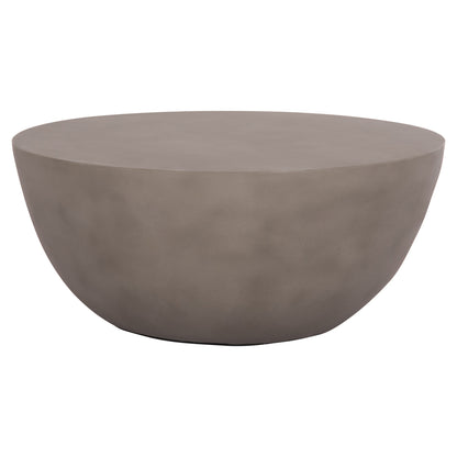 ΤΡΑΠΕΖΙ ΣΑΛΟΝΙΟΥ ΣΤΡΟΓΓΥΛΟ ALLAN FIBER CEMENT ΣΕ ΓΚΡΙ Φ92x49