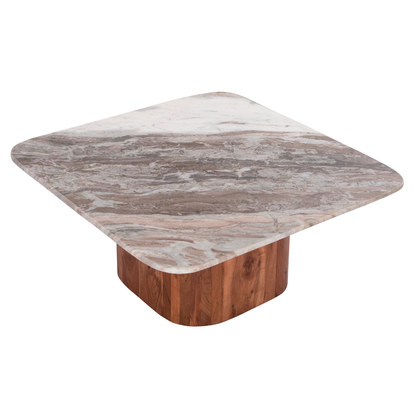 ΤΡΑΠΕΖΙ ΣΑΛΟΝΙΟΥ ΤΕΤΡΑΓΩΝΟ VOLTI ΓΚΡΙ ΜΑΡΜΑΡO ΞΥΛΟ ΑΚΑΚΙΑΣ 80.5x80.5x37