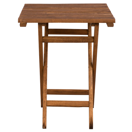 DIRECTOR'S TABLE LEMNOS SOLID BEECH WALNUT IMPREGNATION 60x60x77