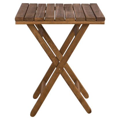 DIRECTOR'S TABLE LEMNOS SOLID BEECH WALNUT IMPREGNATION 60x60x77