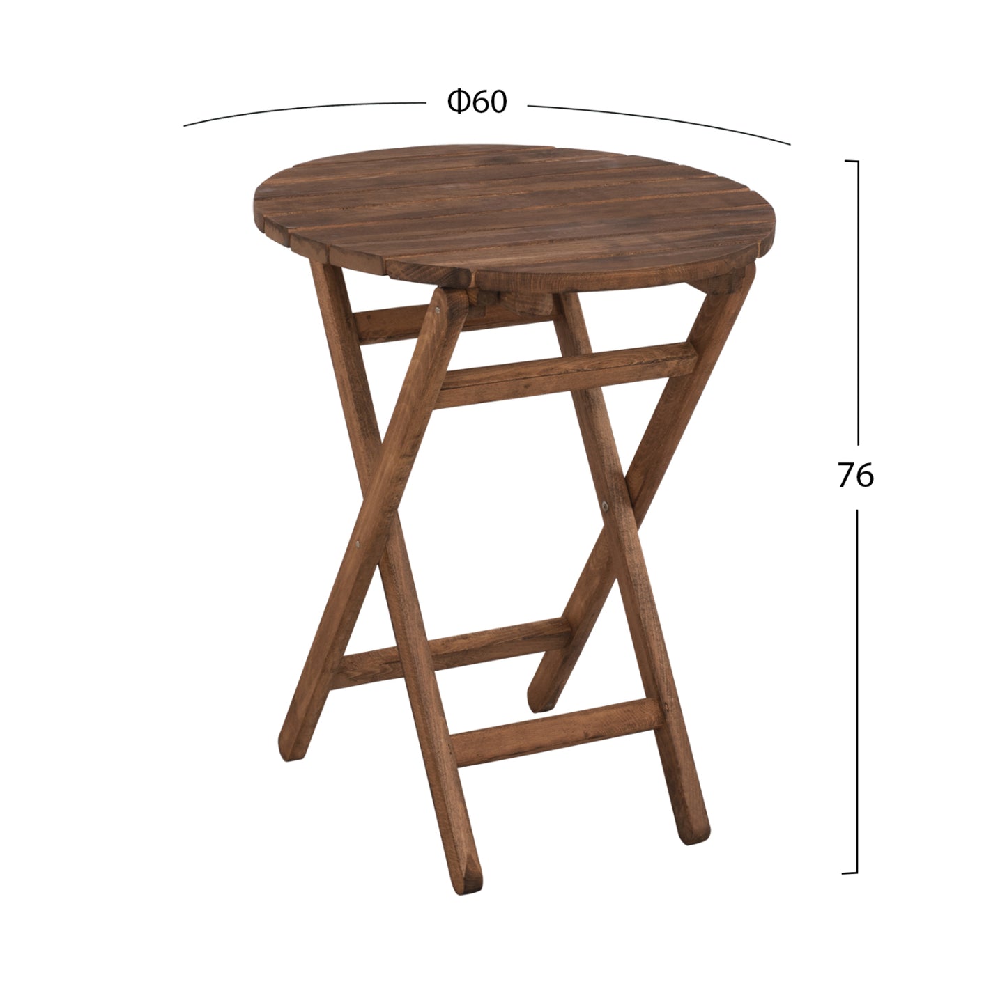 DIRECTOR'S TABLE LEMNOS SOLID BEECH WALNUT IMPREGNATION F60x76