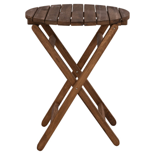 DIRECTOR'S TABLE LEMNOS SOLID BEECH WALNUT IMPREGNATION F60x76