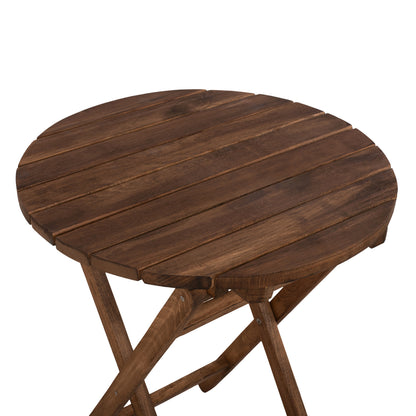 DIRECTOR'S TABLE LEMNOS SOLID BEECH WALNUT IMPREGNATION F60x76