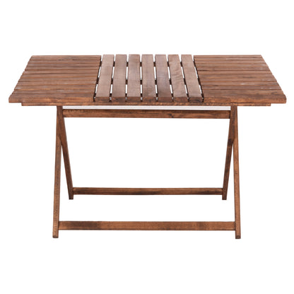 DIRECTOR'S TABLE LEMNOS SOLID BEECH WALNUT IMPREGNATION 120x80x75