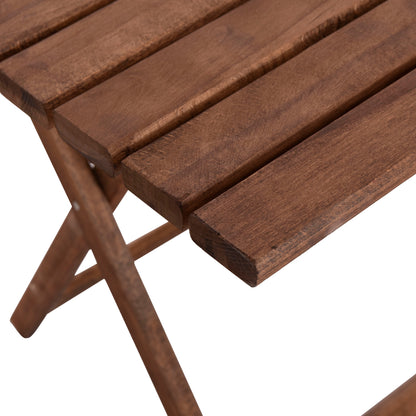 DIRECTOR'S TABLE LEMNOS SOLID BEECH WALNUT IMPREGNATION 120x80x75